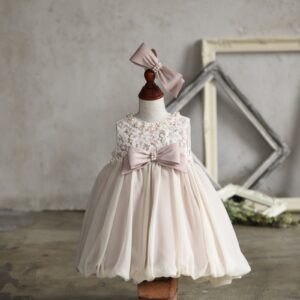 【現品90㎝】ミニドレスR-011　ベージュ