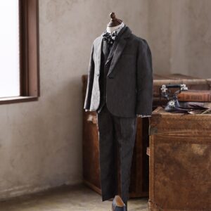 【現品100㎝・120㎝・130㎝・140㎝】キッズタキシード　RT-036　ブラック