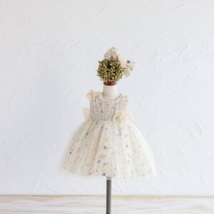 【現品80㎝】ショートドレスR-114　ｱｲﾎﾞﾘｰ