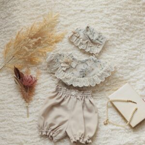 【現品70㎝】フード・スタイ・パンツset　RB-47　ベージュ