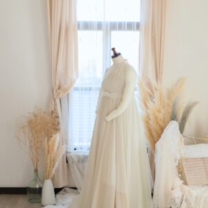 【現品】マタニティードレス R-2017　ベージュ