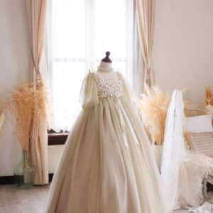 ロングドレスR-111　ゴールド