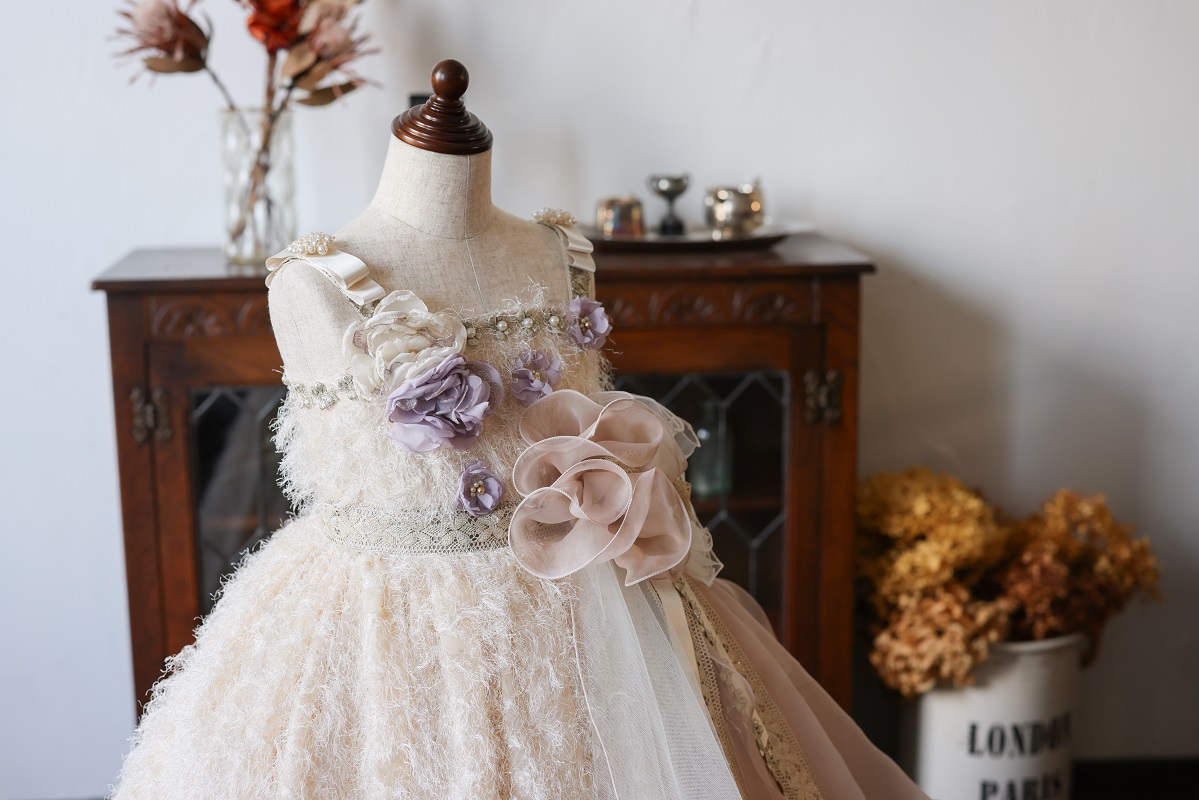 ロングドレスR-107　アイボリー - 画像 (8)