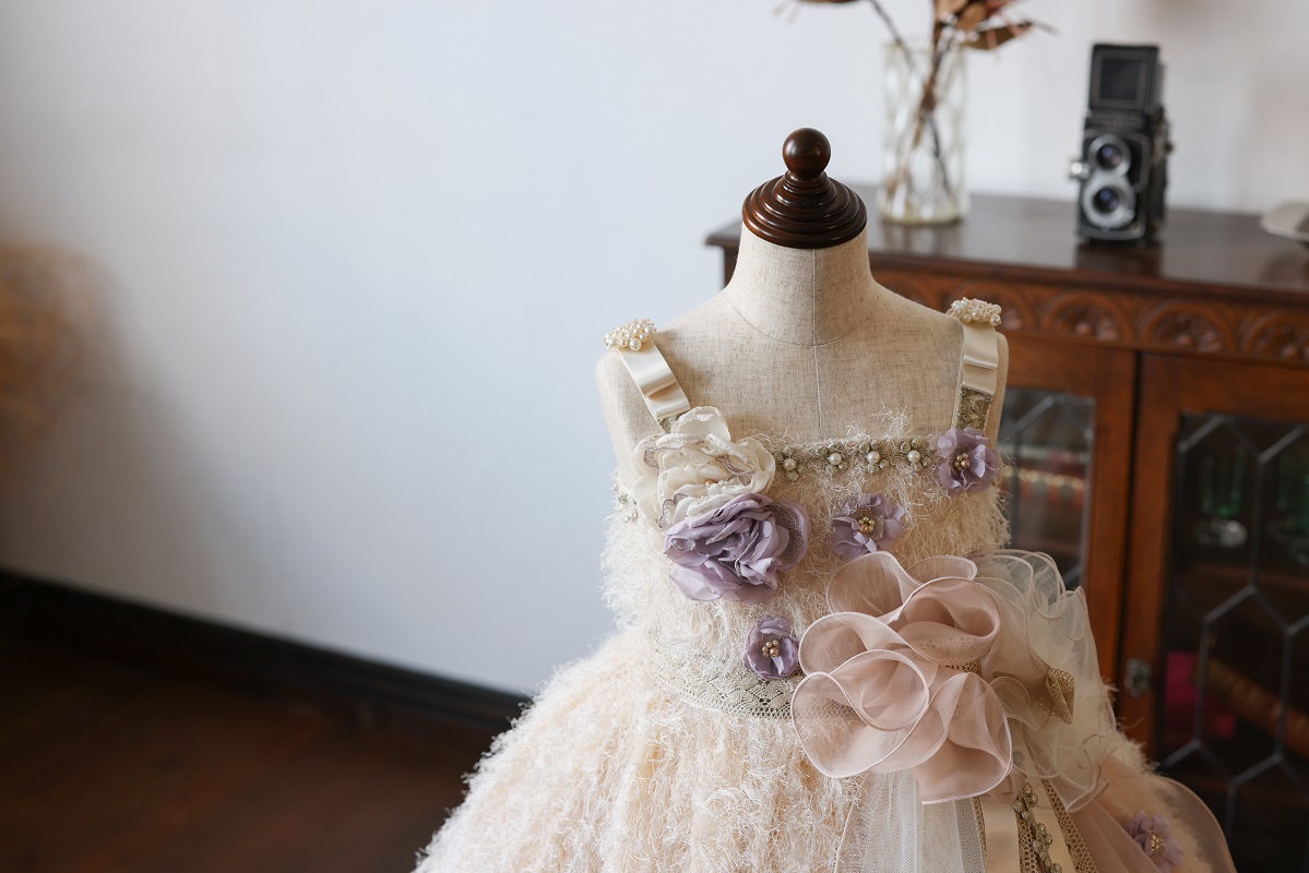 ロングドレスR-107　アイボリー - 画像 (7)