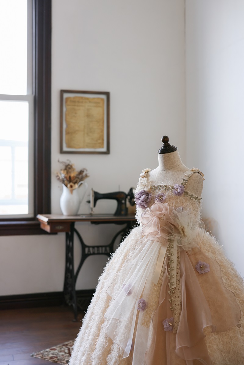 ロングドレスR-107　アイボリー - 画像 (3)