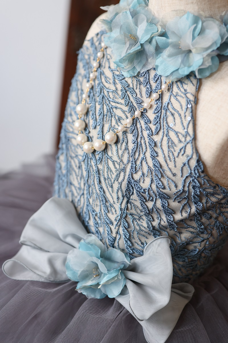 ロングドレスR-108　グレー - 画像 (9)