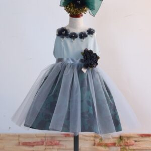 【現品100㎝】ショートドレスR-103　グリーン