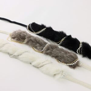 '-ﾗﾌｨﾈｵﾘｼﾞﾅﾙ-　フェイクファー帯〆【紐部分合繊】-3色-