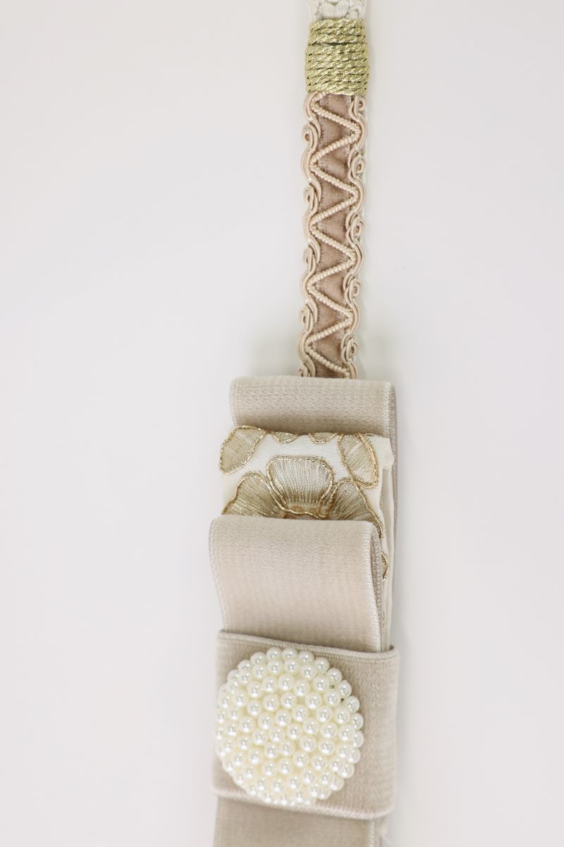 '-ラフィネオリジナル- ベロア三段リボン帯〆 3色展開 - 画像 (4)