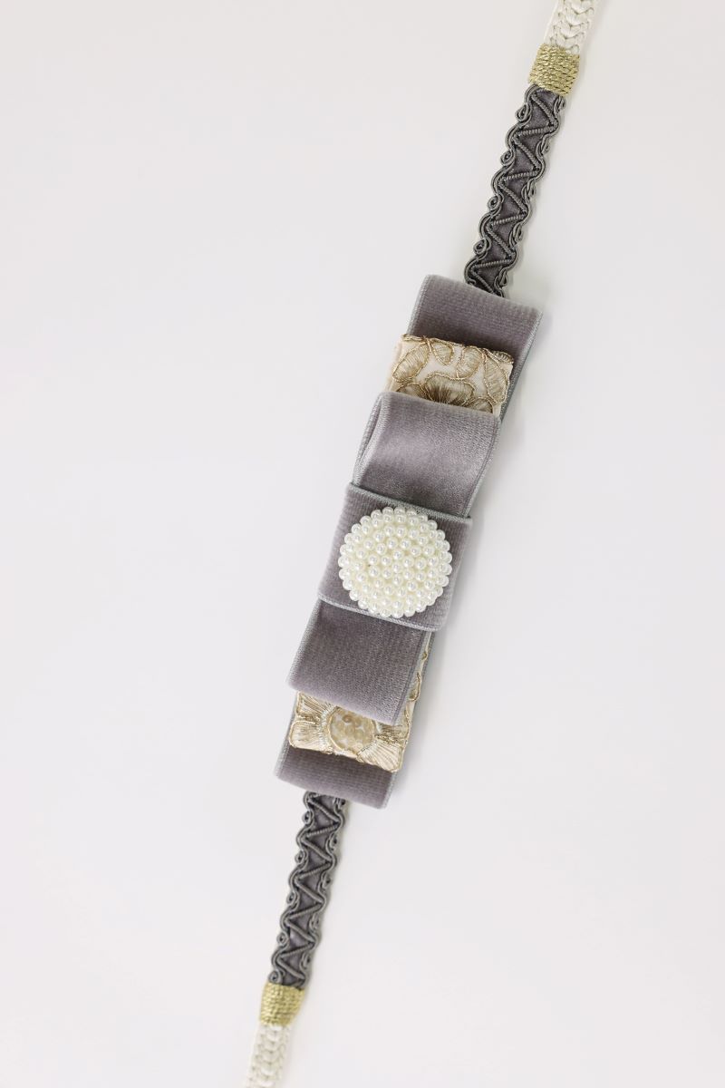 '-ラフィネオリジナル- ベロア三段リボン帯〆 3色展開 - 画像 (9)