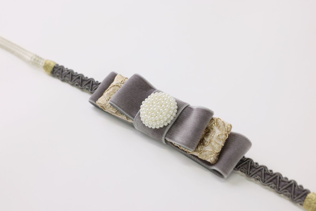 '-ラフィネオリジナル- ベロア三段リボン帯〆 3色展開 - 画像 (7)