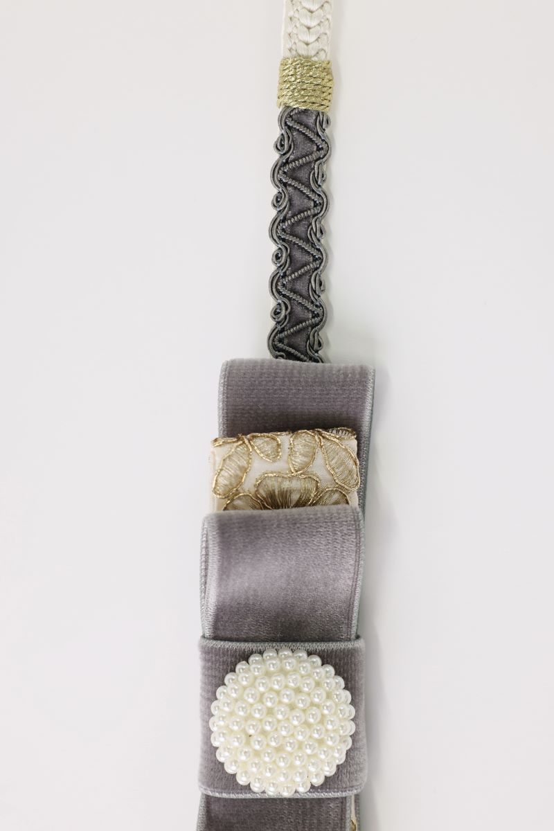 '-ラフィネオリジナル- ベロア三段リボン帯〆 3色展開 - 画像 (10)