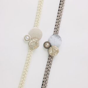 '-ﾗﾌｨﾈｵﾘｼﾞﾅﾙ-【合繊】ﾍﾞﾛｱ&ｲﾝﾄﾞﾚｰｽくるみ帯〆FK-46白　FK- 47黒　