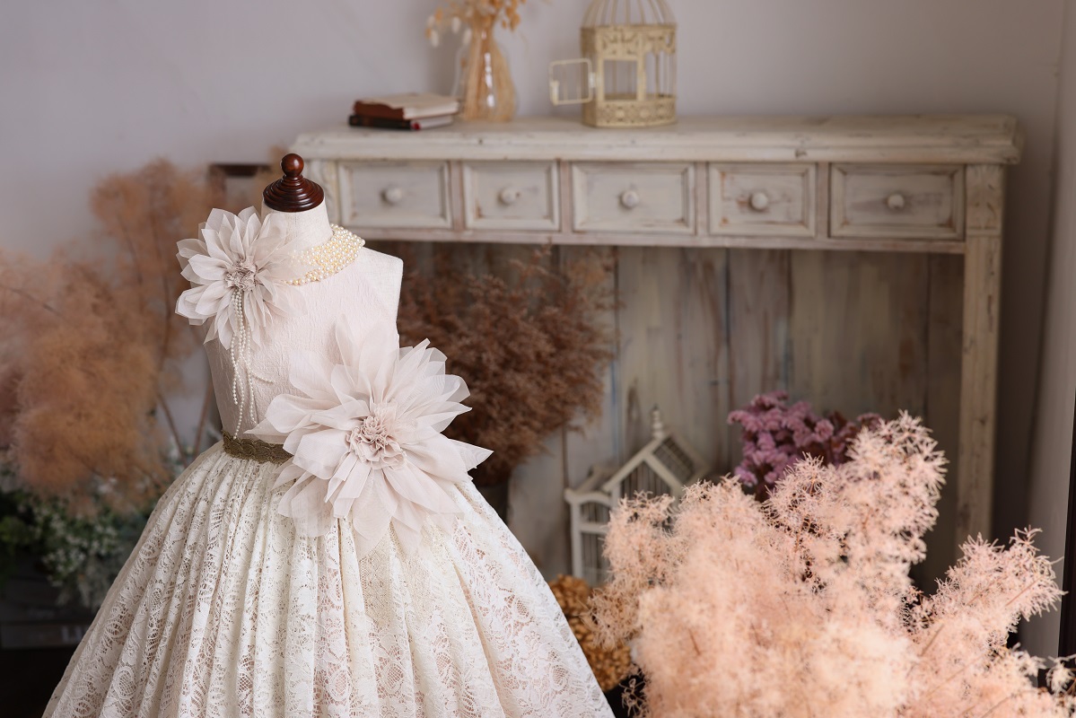 ロングドレスR-105　アイボリー - 画像 (8)