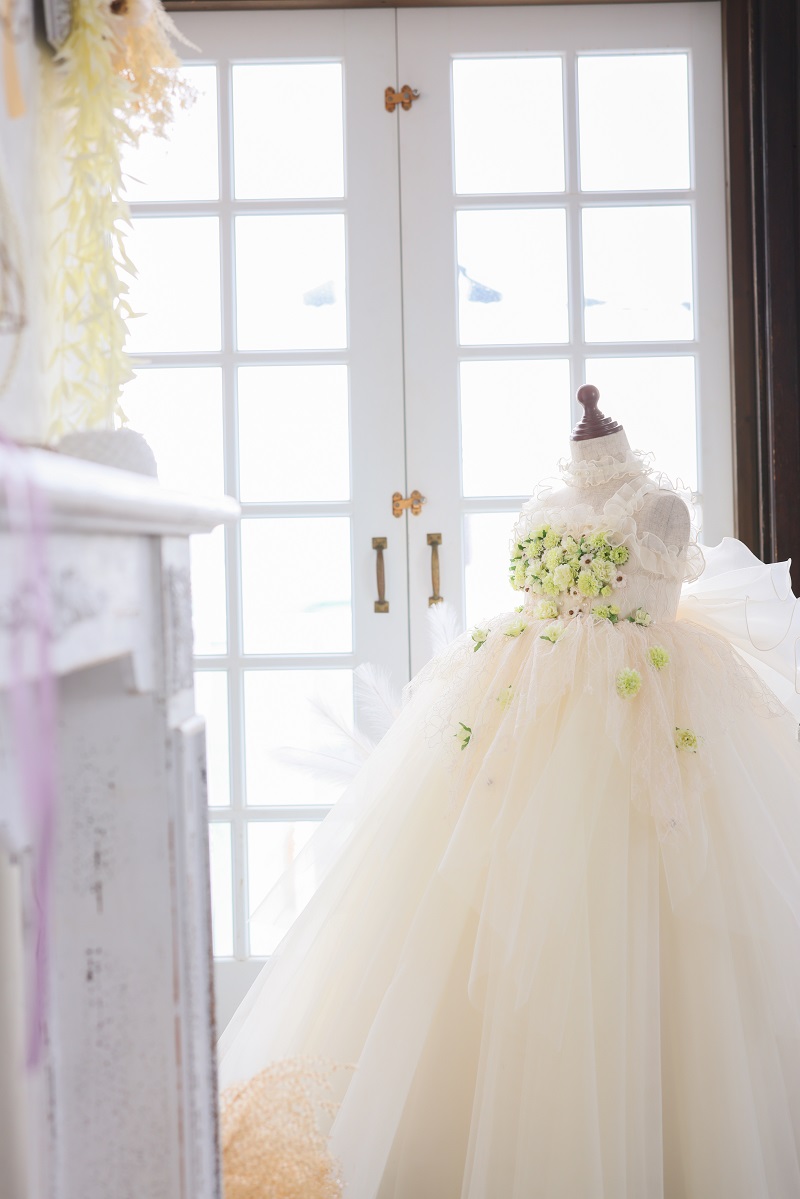 ロングドレスR-124　アイボリー - 画像 (3)