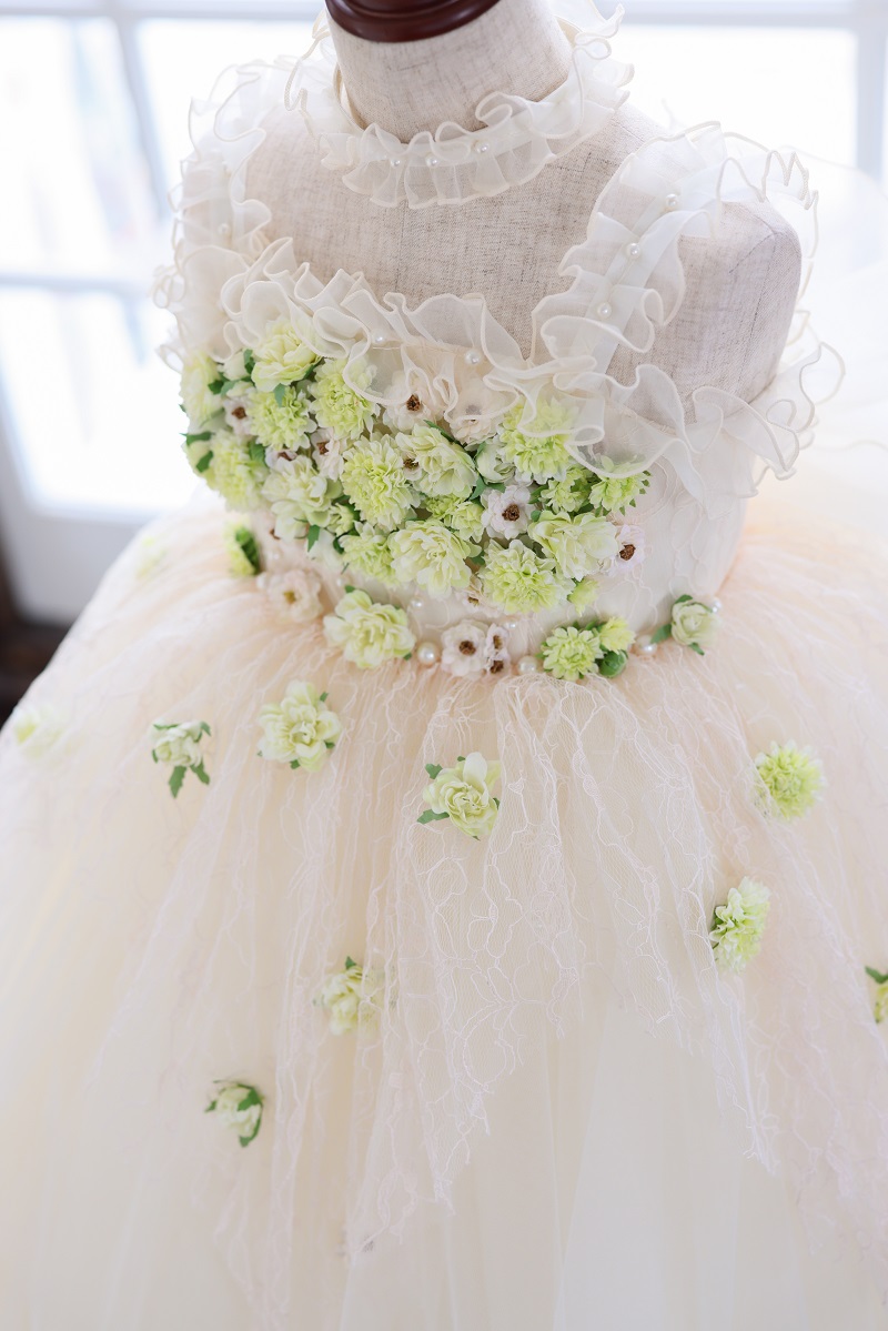 ロングドレスR-124　アイボリー - 画像 (6)