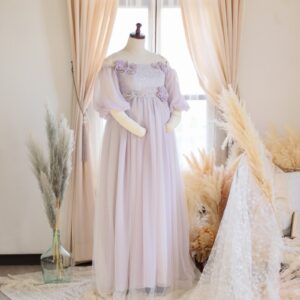 マタニティードレス R-2015　パープル