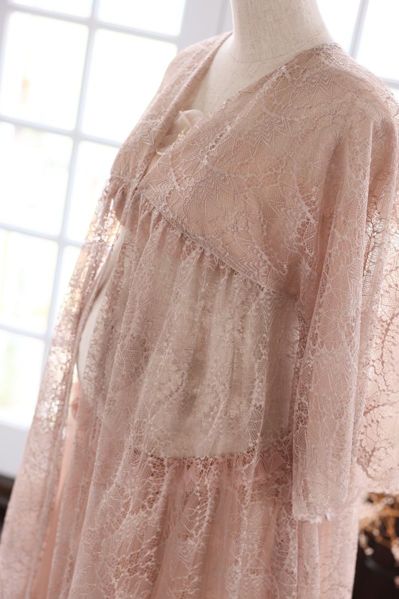 マタニティー【ガウン】R-2008　モカ - 画像 (3)