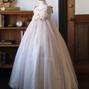 ロングドレスR-087　ピンク