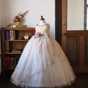 ロングドレスR-085　アイボリー