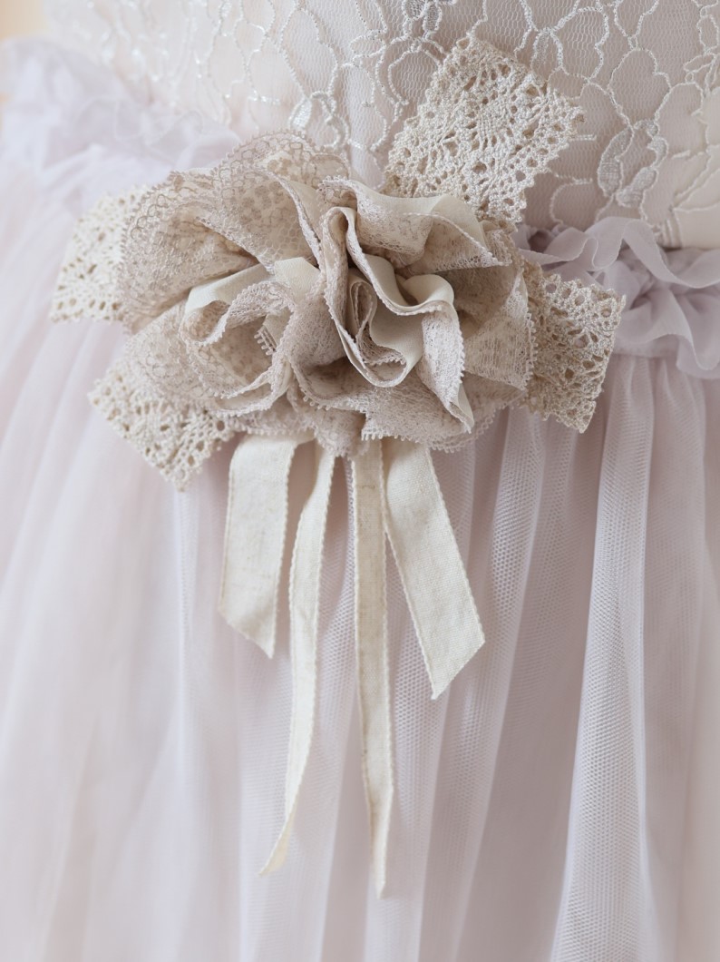 【現品】マタニティードレス R-2011　アイボリー - 画像 (6)