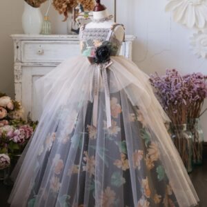 ロングドレスR-090　ブラック