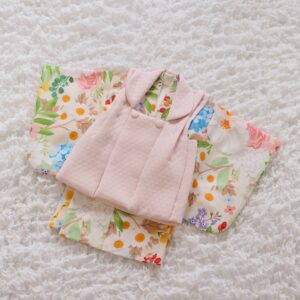 ラフィネココベイビーズ 女児ベビー被布 RC773-A【白ピンク】