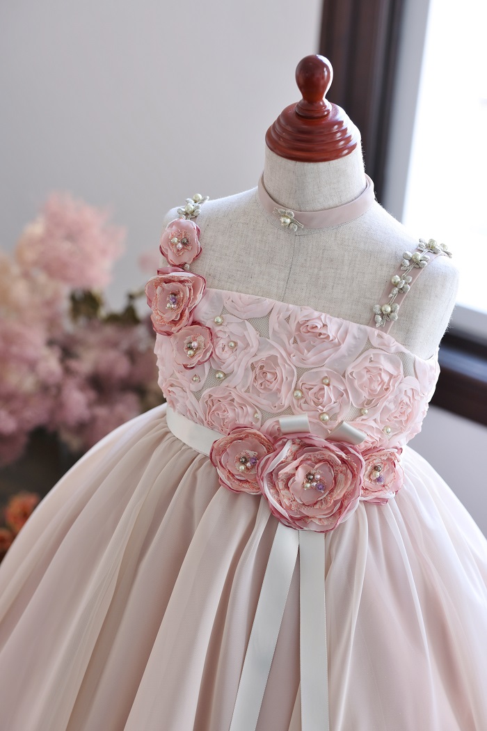 ロングドレスR-051　ピンク - 画像 (2)