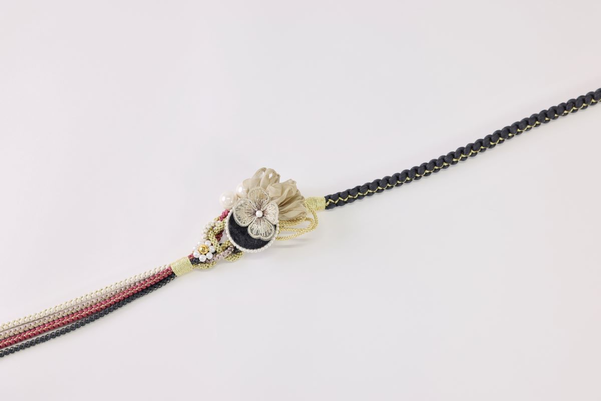 '-ラフィネオリジナル- 帯〆FKパーツ着脱式 ROJ-32ディープグレー - 画像 (4)