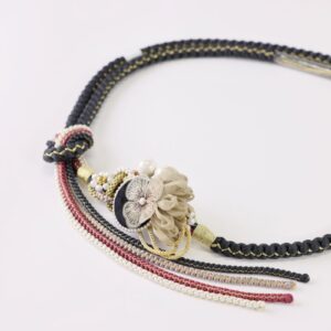 '-ﾗﾌｨﾈｵﾘｼﾞﾅﾙ-　帯〆FKパーツ着脱式 ROJ-32ディープグレー