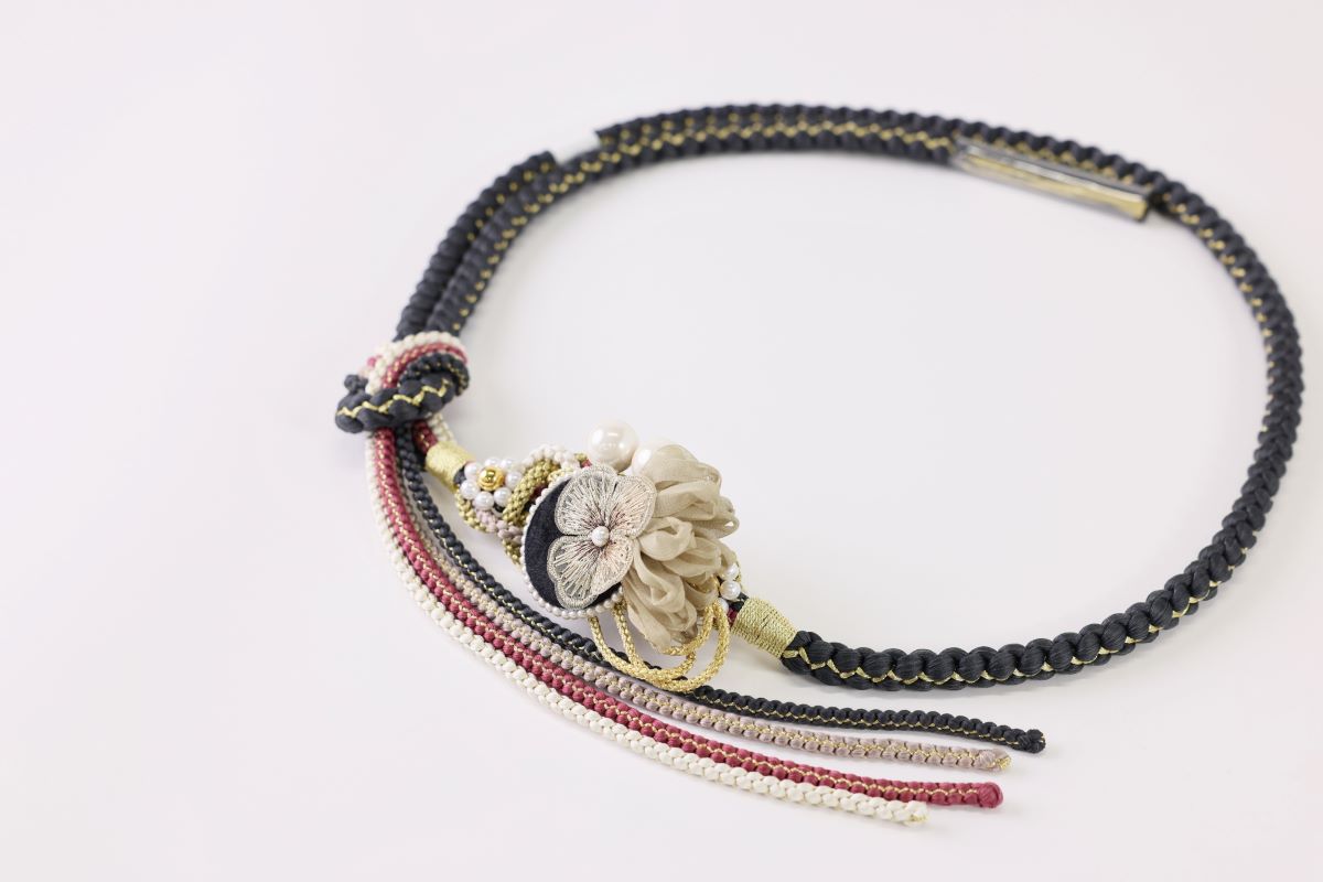 '-ラフィネオリジナル- 帯〆FKパーツ着脱式 ROJ-32ディープグレー