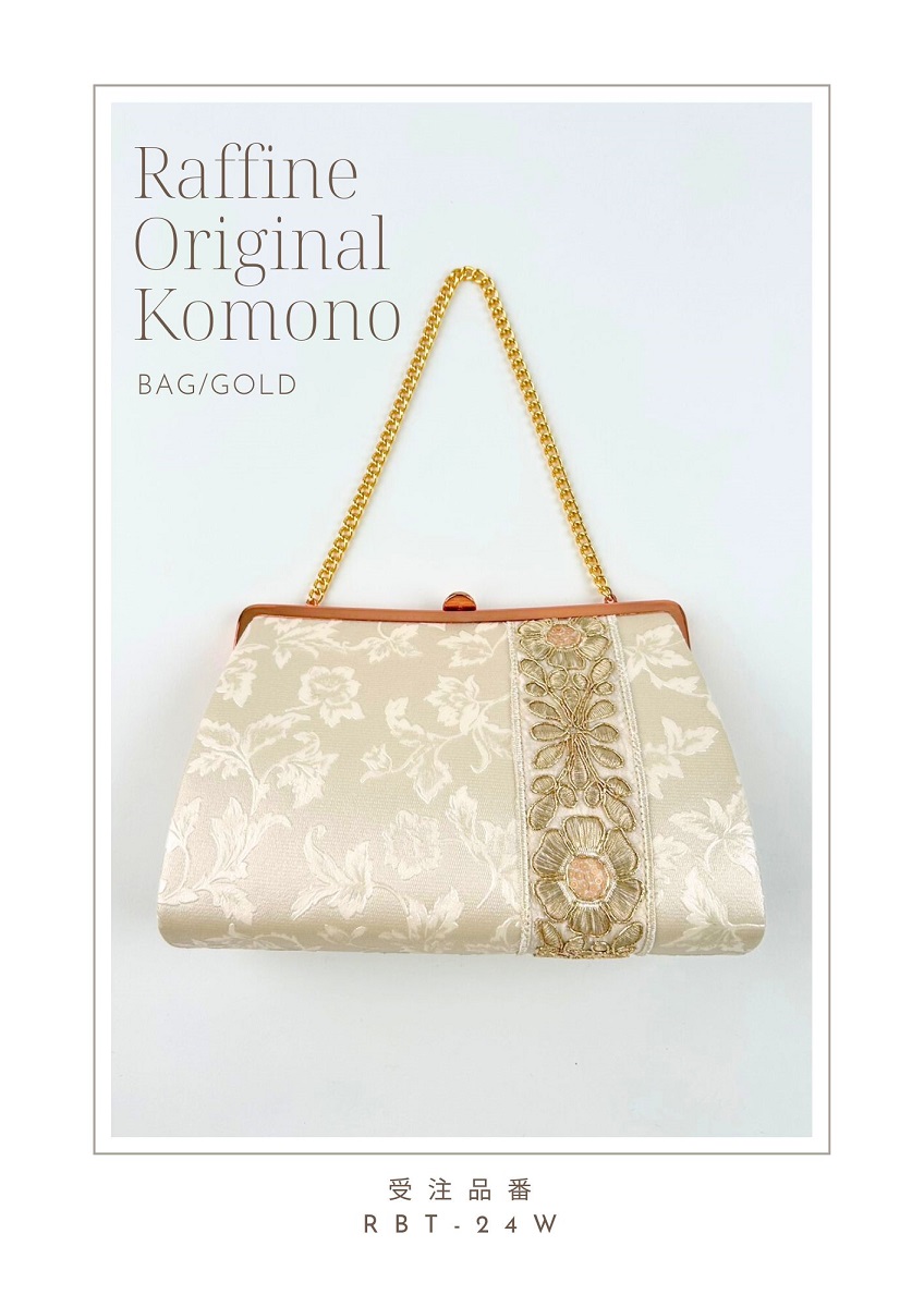 【ラフィネオリジナル】RZT-24w ヒール草履(金)バッグセット - 画像 (2)