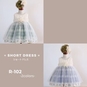 ショートドレスR-102　2色展開