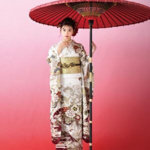 2026正絹振袖　ひいな　№1174　-真珠色-