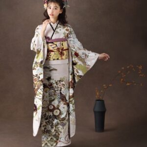 2026正絹振袖 ひいな №1177 -灰桜色-