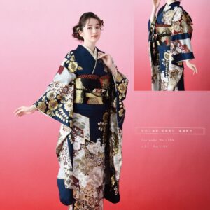 2026正絹振袖　ひいな　№1186　-瑠璃紺色-