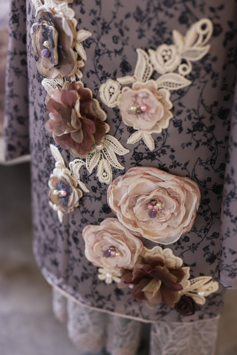 【アウトレット】ロココ・ガーリィ 7歳きものフルセット -Rococo Girly-【ブラウン】 - 画像 (13)