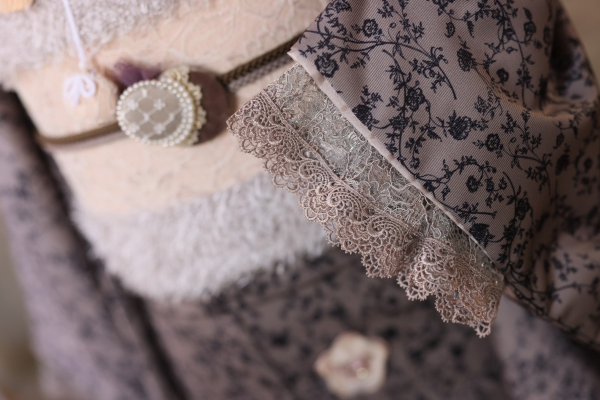 【アウトレット】ロココ・ガーリィ 7歳きものフルセット -Rococo Girly-【ブラウン】 - 画像 (19)