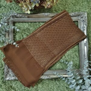 【数量限定】ニュアンスカラーふくれ平帯揚-ブロンズカラー-