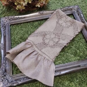 絞り帯揚　2023ラフィネ別注カラー　柄総絞り　正絹【残数限り】モカベージュ