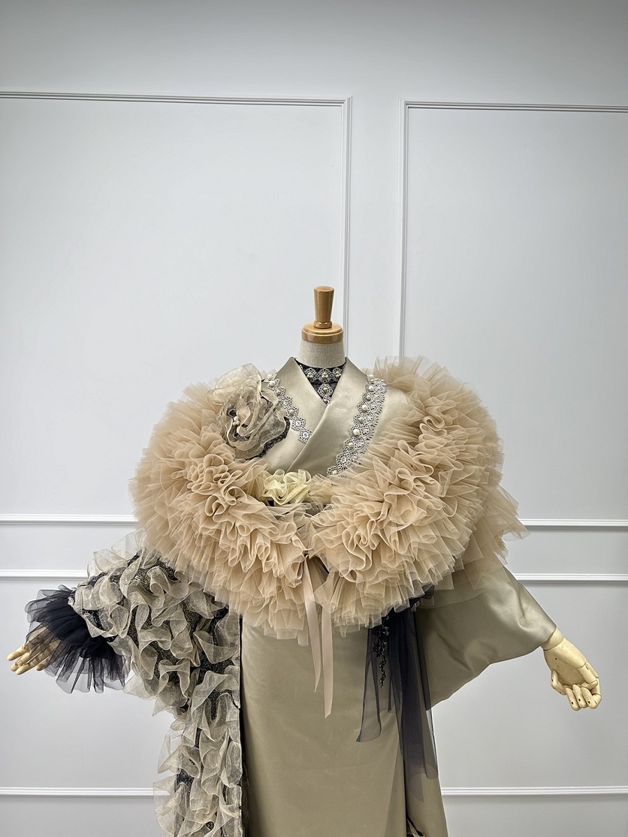 デザイン振袖 DK-001B 「リューサ・ローズ」-片袖シースルー・レースタイプ- - 画像 (23)