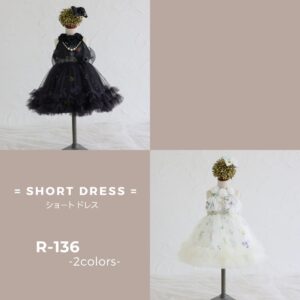 ショートドレスR-136　2色展開