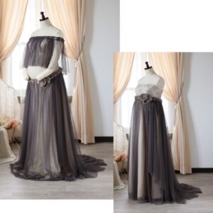 マタニティードレス R-2010　モカ