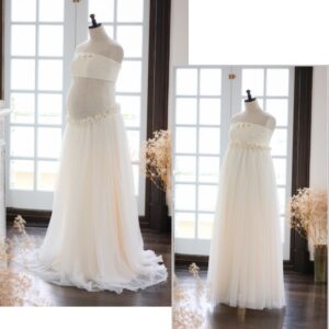 マタニティードレス R-2012　アイボリー