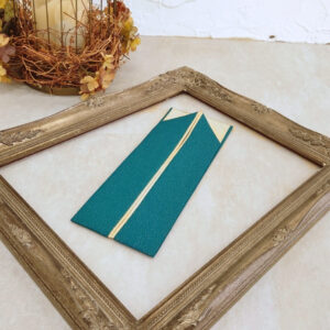 重衿【正絹】ラフィネモカ×万里小路 -ブルーグリーン-