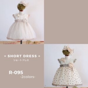 ショートドレスR-095　2色展開