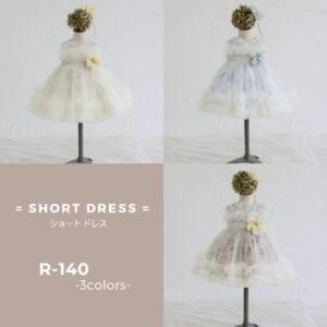 ショートドレスR-140　3色展開