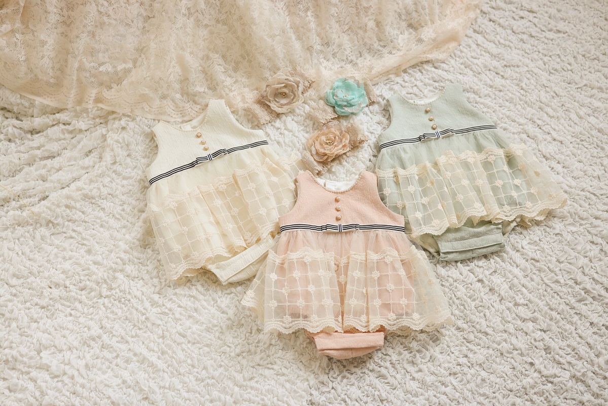 ベビーロンパースドレスRB-829 -3色展開 -