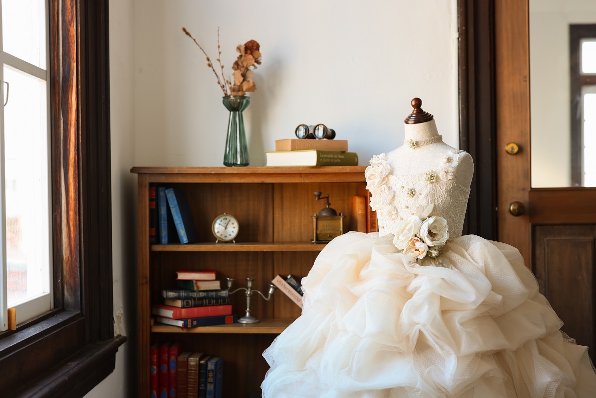 ロングドレスR-110 アイボリー - 画像 (7)