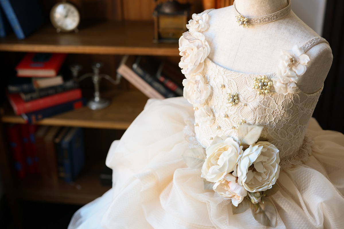 ロングドレスR-110 アイボリー - 画像 (9)